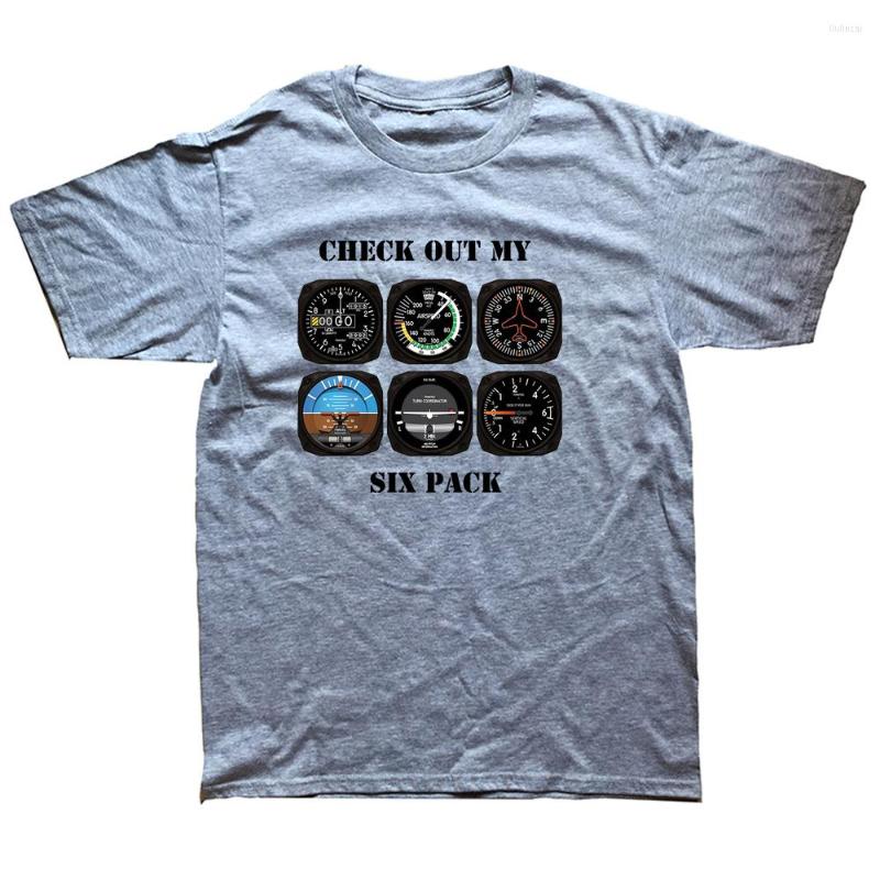 

Men's T Shirts Funny Pilot Aviation Check Out My Six Pack Flying Airplane Shirt Graphic Cotton Streetwear Short Sleeve Birthday Gifts, Blue