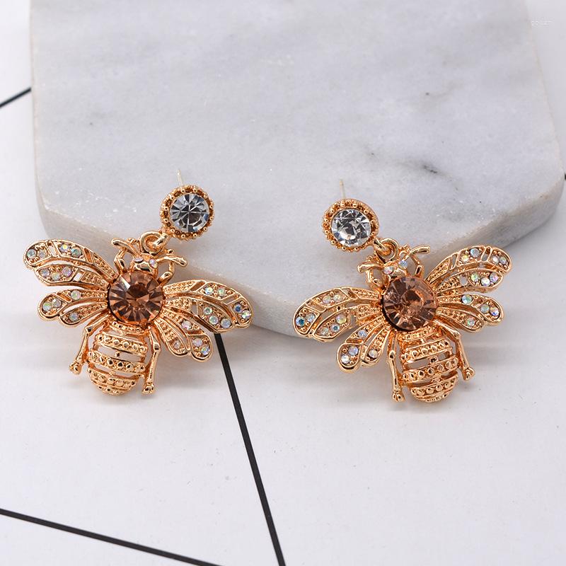 

Stud Earrings Han Edition Bee Fashionable Joker Temperament Eardrop Female Web Celebrity With