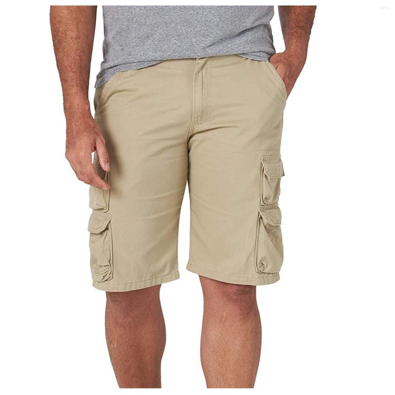 

Men's Shorts Summer Men's Solid Colors Outdoor Casual High Waist Loose Breathable Multi-Pocket Military Overalls Cargo Breeches#g3, Navy