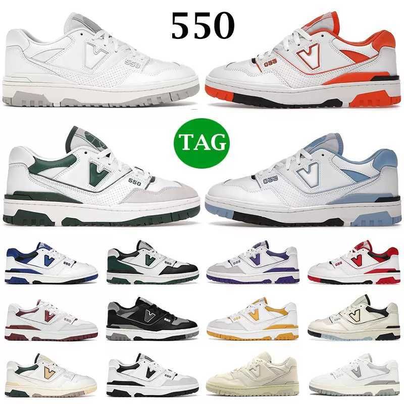 

550 NB men women casual shoes designer sneakers White Green Grey Sea Salt Black Navy Blue UNC Syracuse Purple Varsity Gold mens trainers KBj, 20