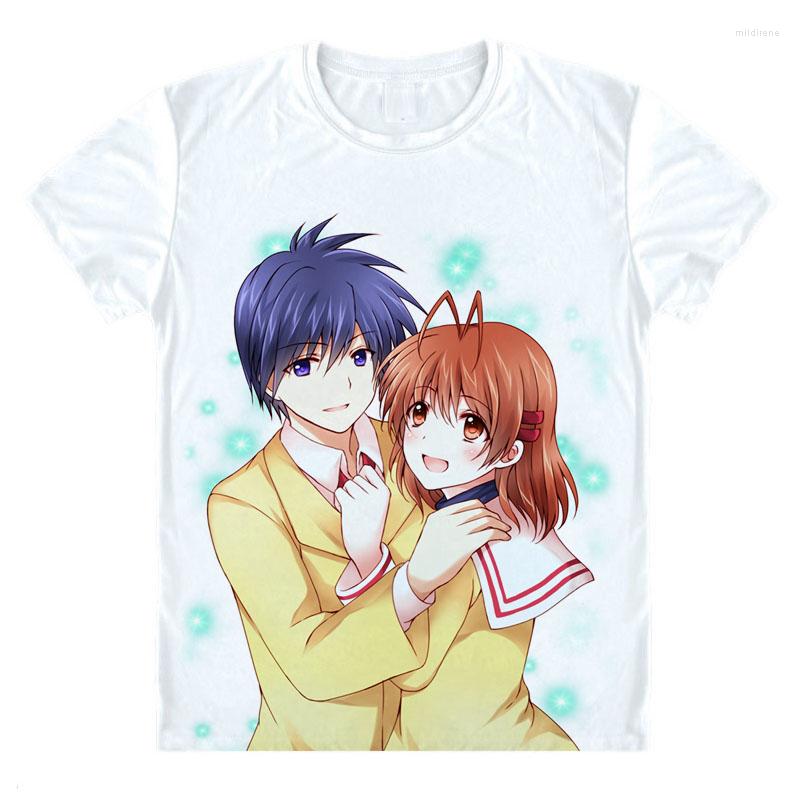

Men's T Shirts Moe Anime Clannad After Story T-Shirts Multi-style Short Sleeve Okazaki Tomoya Furukawa Nagisa Cosplay Shirt, Style 18