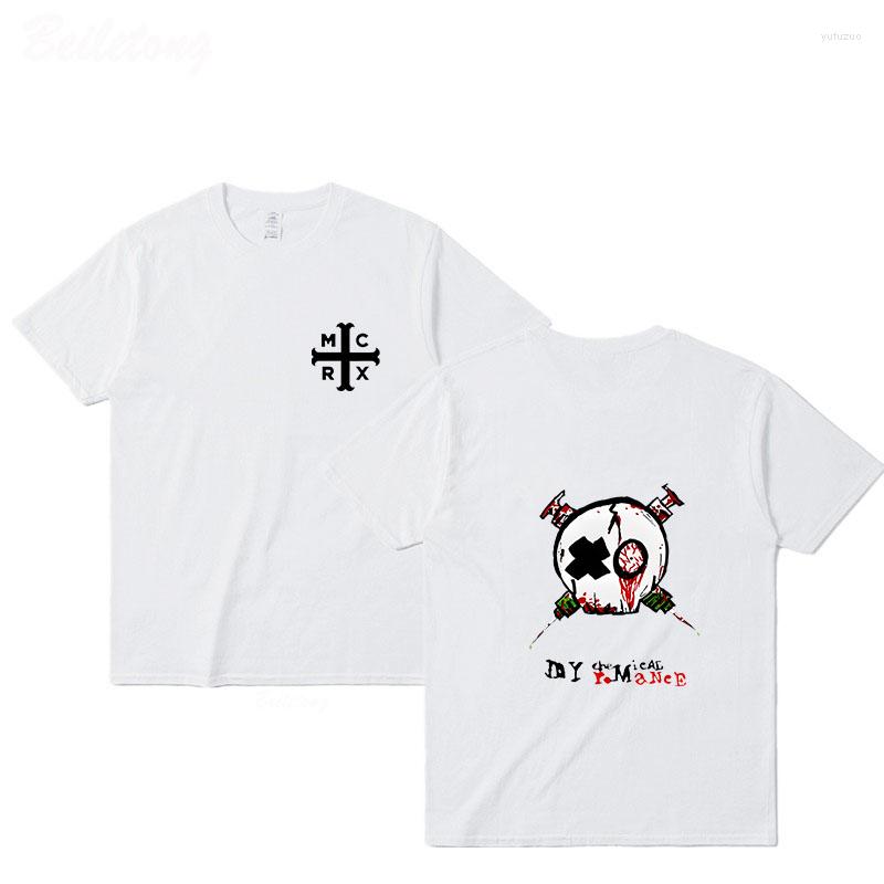 

Men's T Shirts Vintage MCR The Black Parade Merch Shirt My Romance T-Shirt Man Woman Punk Rock Summer Fashion Tops Tee Hip Hop Tees, White1