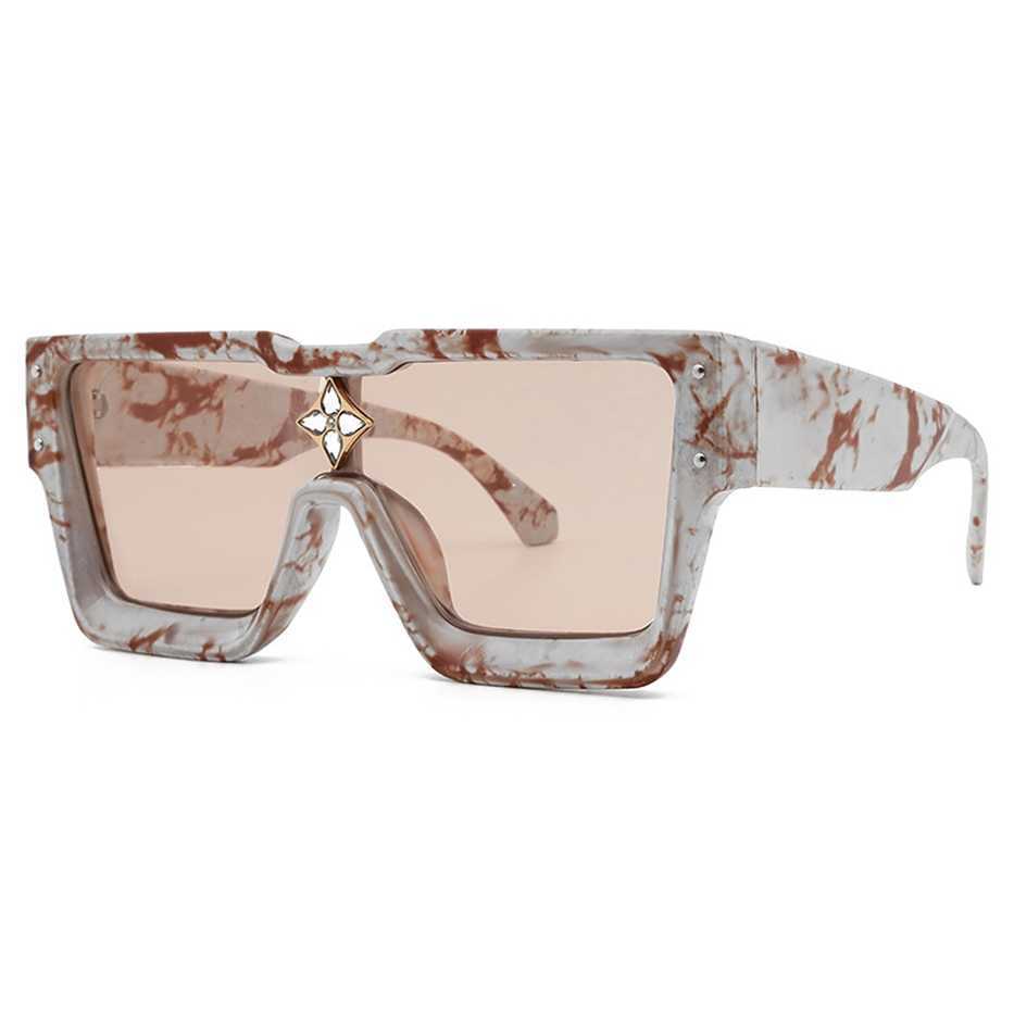 

Sunglasses 2023 new New fashion sunglasses men's and women's Square Rhinestone net Red Women's advanced sense