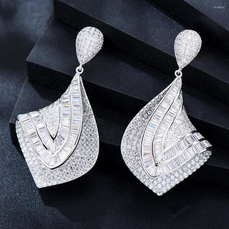 

Dangle Earrings Soramoore 2023 Dubai Style Geometry For Women Bridal Wedding Party Anniversary Gift Jewelry Wholesale High Quality