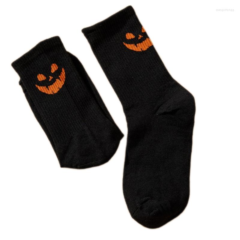 

Women Socks 1 Pair Men Novelty Halloween Pattern Warm Winter Fancy Dress Up Costume Party Pumpkin