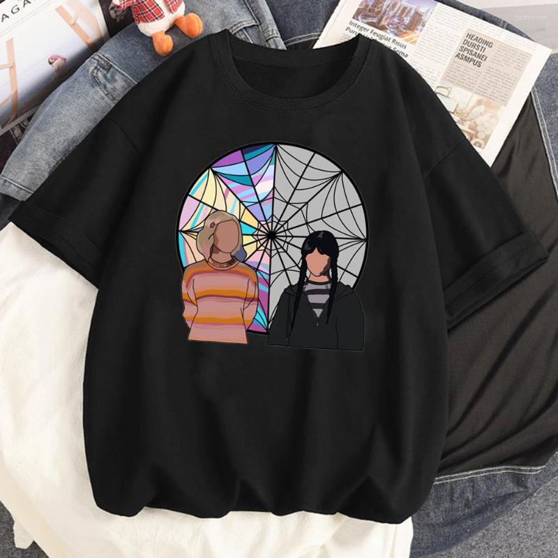 

Women's T Shirts Wednesday Addams Tshirt Women Funny Graphic Streetwear Top Female Japanese Clothing, 21944