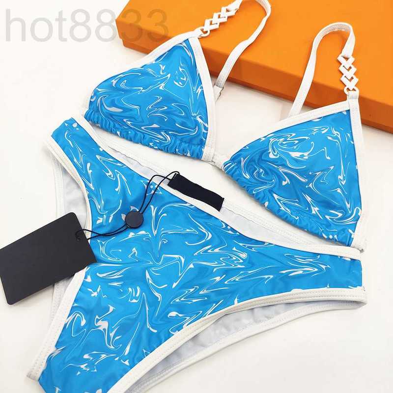

Women' Swimwear Designer Full Letters Printed Bikini Sets Sexy Women Split Swimsuit Elastic Soft Swimming Suit for Holiday Bl33 Y6NI