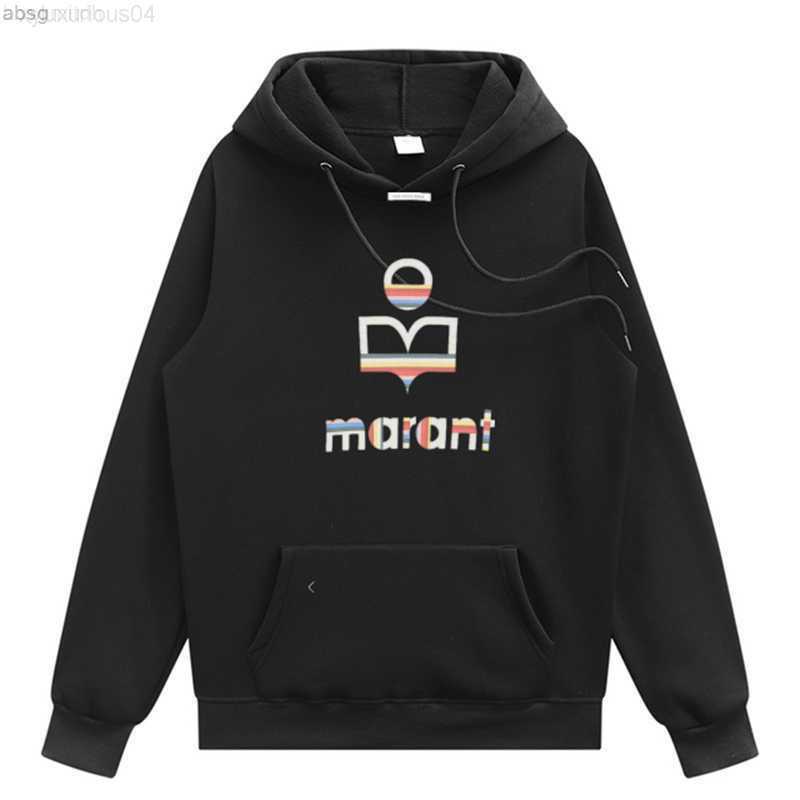 

3xl Men Hoodies Sweatshirt Jumpers Soft Oversized Hooded Marant Print Long Sleeve Pullover Solid Women Couple Hoodie Clothes, Blue