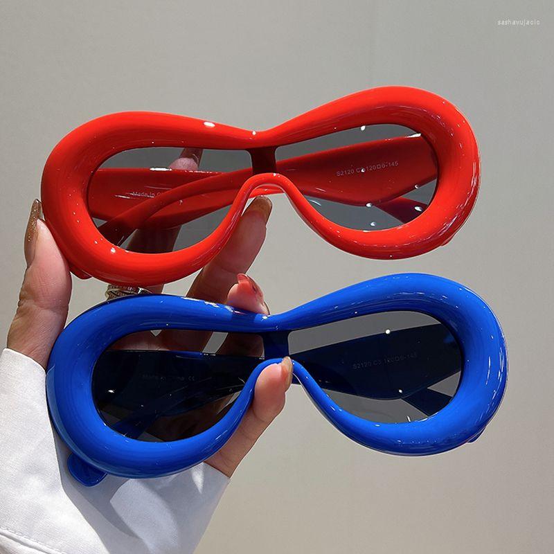 

Sunglasses Frames Fashion Oval For Men Women Retro Design Eyewear Female Candy Color Goggle Hip Hop Sunbath Vacation