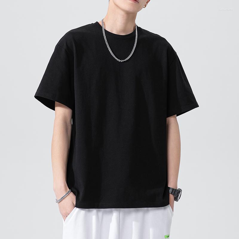 

Men' T Shirts Youth Fashion Summer Cotton Soft Basic T-Shirts Daily Casual Short Sleeve O-Neck Tops Tees -3XL, Black