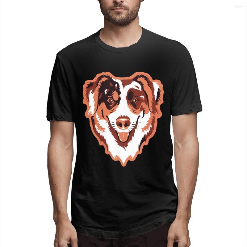 

Men's T Shirts Australian Shepherd Short Sleeve T-shirt Summer Tops Fashion Tees, Orange