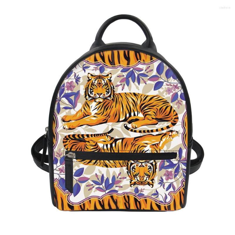 

School Bags Tiger Print Female Backpack Supplies Schoolbag Women Casual Book Bag For Girls Mochila, Jsjy1040z4