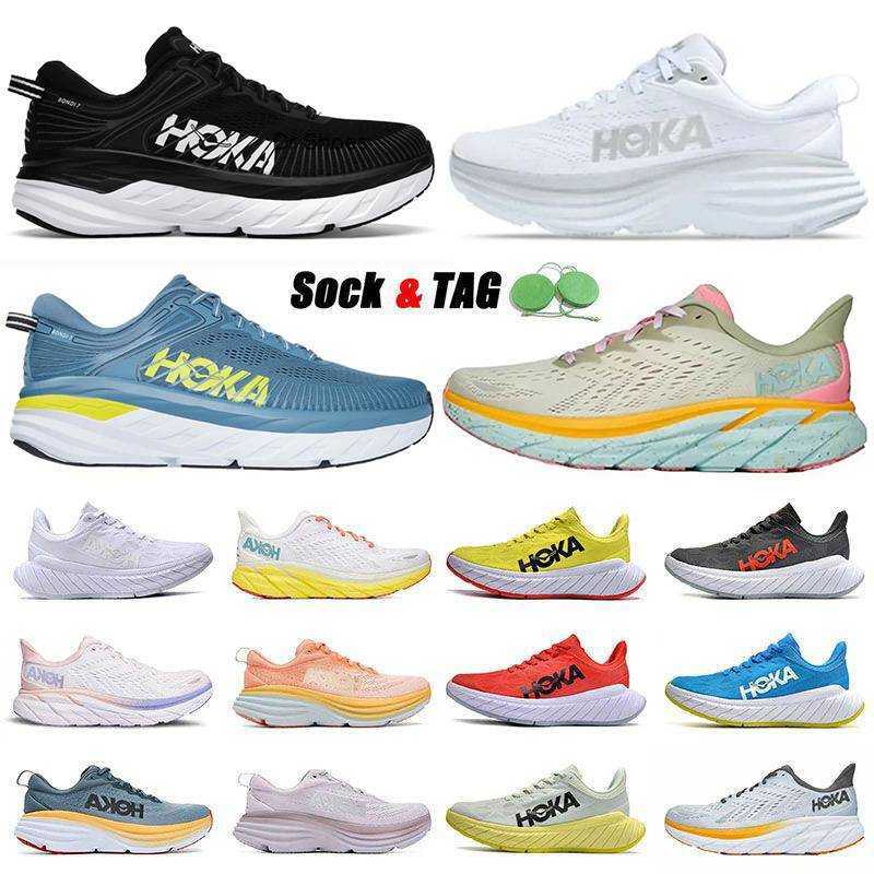 

Hoka One Clifton 8 Bondi 7 Shoes Mens Womens Walking Trainer Black White Light Blue Movement Tor Ultra Hokas Orad Free People Seaweed Flower, 01