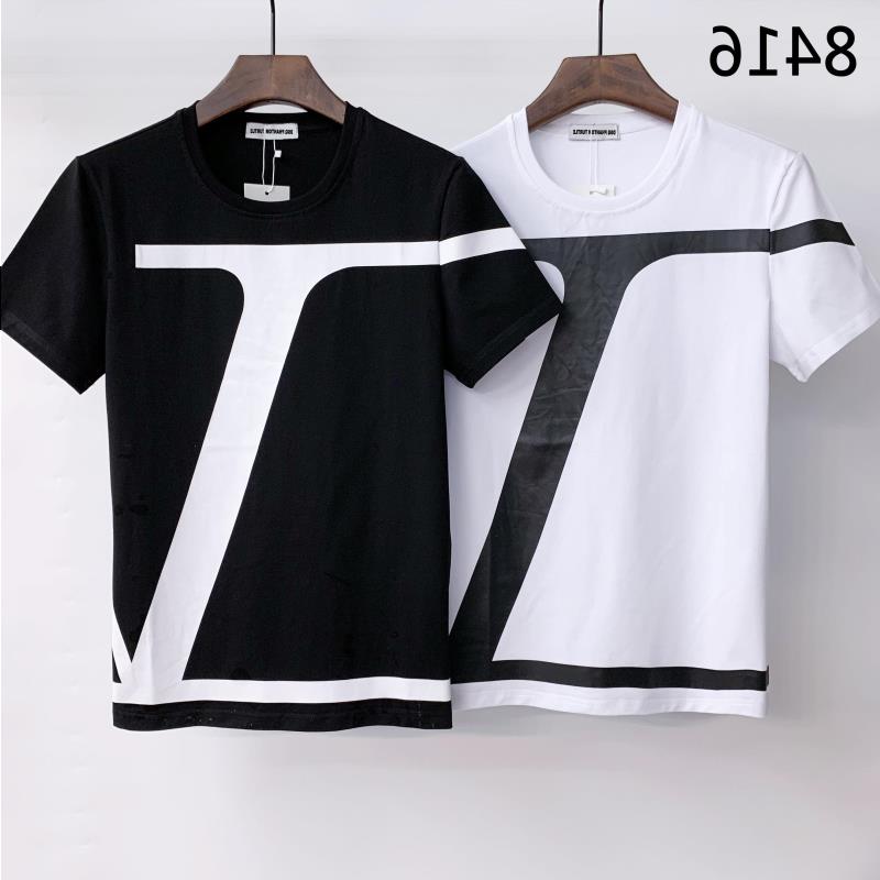 

T Shirts DSQ PHANTOM TURTLE Men's T-Shirts 2023SS New Mens Designer T shirt Paris fashion Tshirts Summer T-shirt Male Top Quality Slub, White