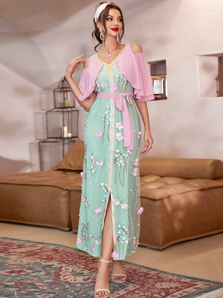 

Ethnic Clothing Ramadan Abaya Dubai Arabic Muslim Off Shoulder Long Dress African Turkey Dresses For Women Islamic Robe Longue Femme