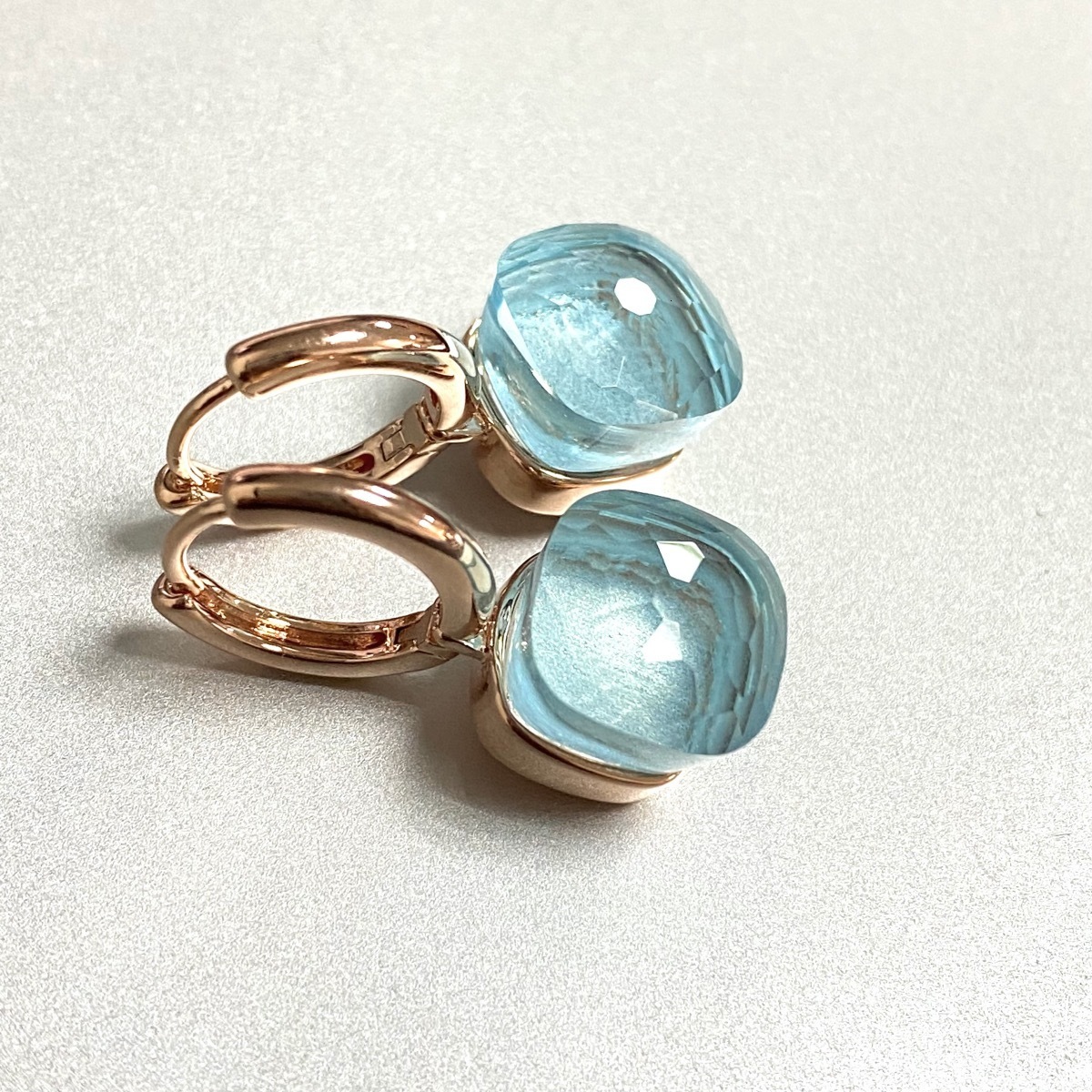 

Stud Classic Crystal Earrings Candy Square Platinum Plated Water Drop Color Women Jewelry Gift 230313