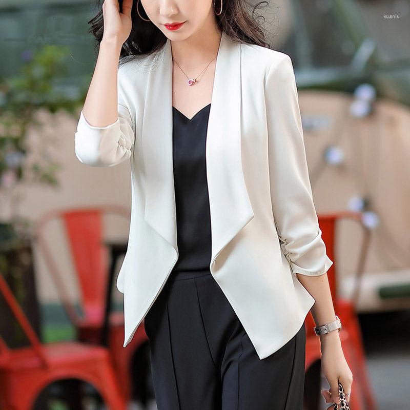 

Women' Suits 2023 Women Blazer Jacket Spring Summer Fashion Seven-point Sleeve Office Business Ladies Blazers Female Outerwear Top, Pink