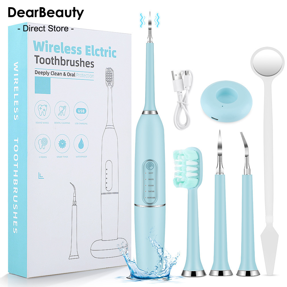 

Other Oral Hygiene Portable Electric Sonic Dental USB Rechargeable Tooth Cleaner Calculus Stains Tartar Remover Dentist Teeth Whitening Tool 230311