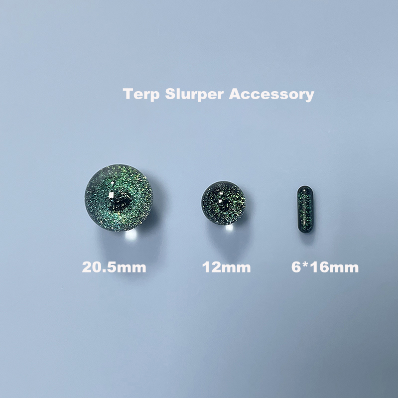

20mm Terp Slurper Smoking Accessory Set For Quartz Banger - Glass Carb Cap Spinning Marble Ball Pill