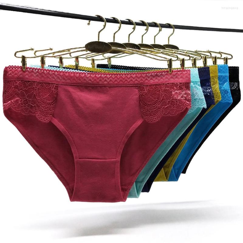 

Women's Panties 6 Pcs/set Women's Everyday Style Cotton Woman Underwear Lace Briefs Sexy Lingerie Knickers For Women Ladies Soft Pantys, Multi