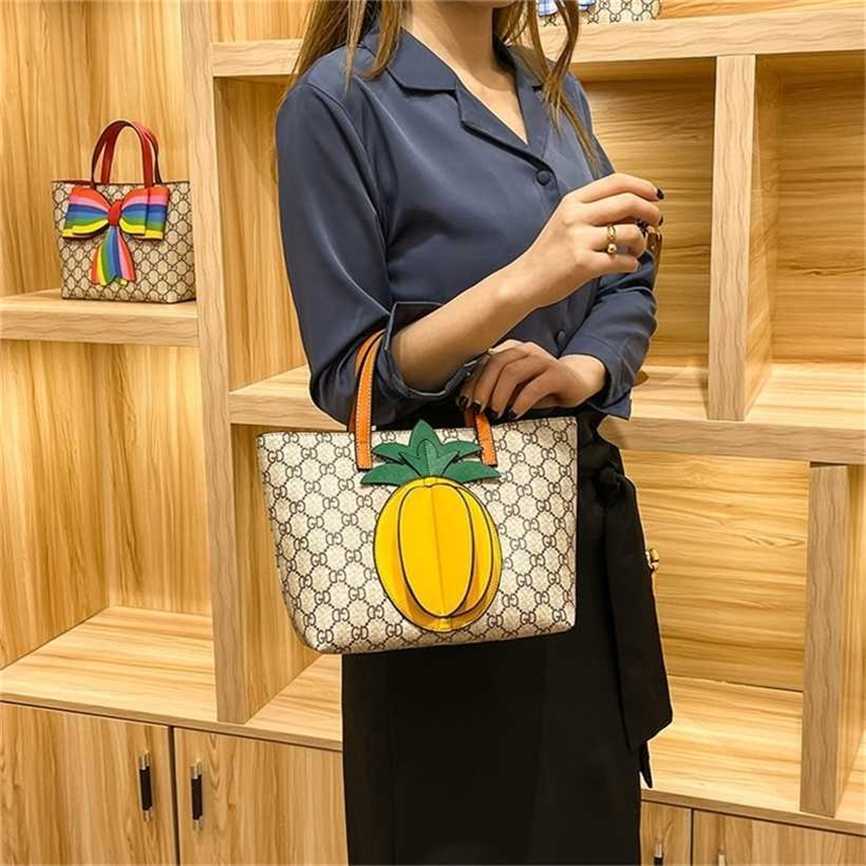 

handbag 2023 Fashion women's bag leather quality Handbag women's can be and mixed batches parent-child children's hand-held personality niche bow carry Bag, Sky blue