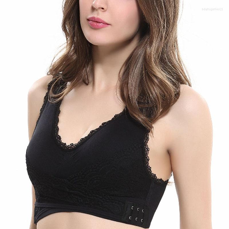 

Bras Fashion Lace Sexy Bra Women Breathable Wire Free Comfortable Soft Fitness 4 Colors F0034, Khaki m