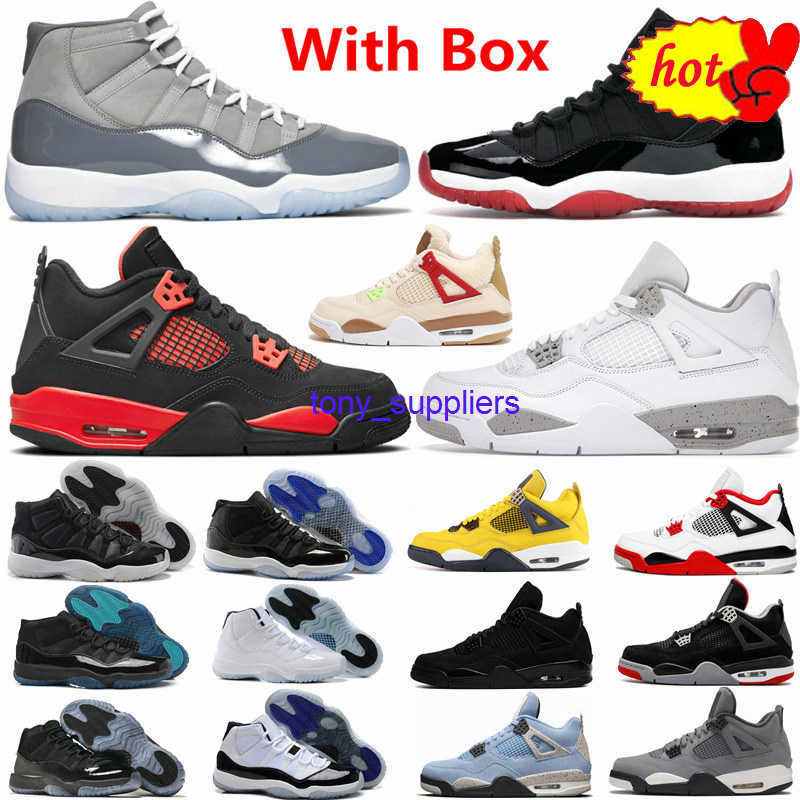 

Mens 11 Cool Grey Basketball Shoes Bred Gray 11s Oreo Fire Red thunder Black Cat University Blue Wild Thingst 4 4s 2021 Legend Concord Gamma, 4s university blue