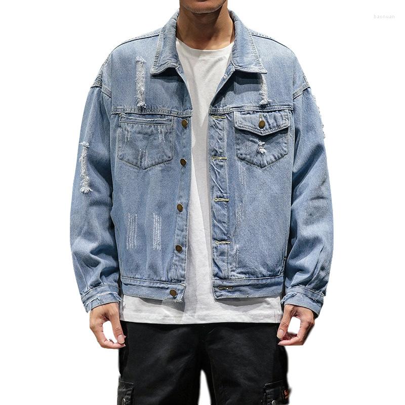 

Men's Jackets 2023 Mens Jean Jacket Men Casual Bomber Male High Quality Vintage Denim Coat Streetwear Chaqueta Hombre -5XL, Black