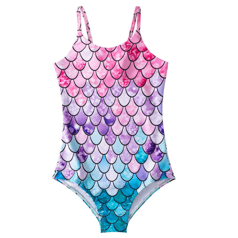

Girls Floral Printing Bathing Suits Ruffle Flounce Two Piece Swimwear for girls