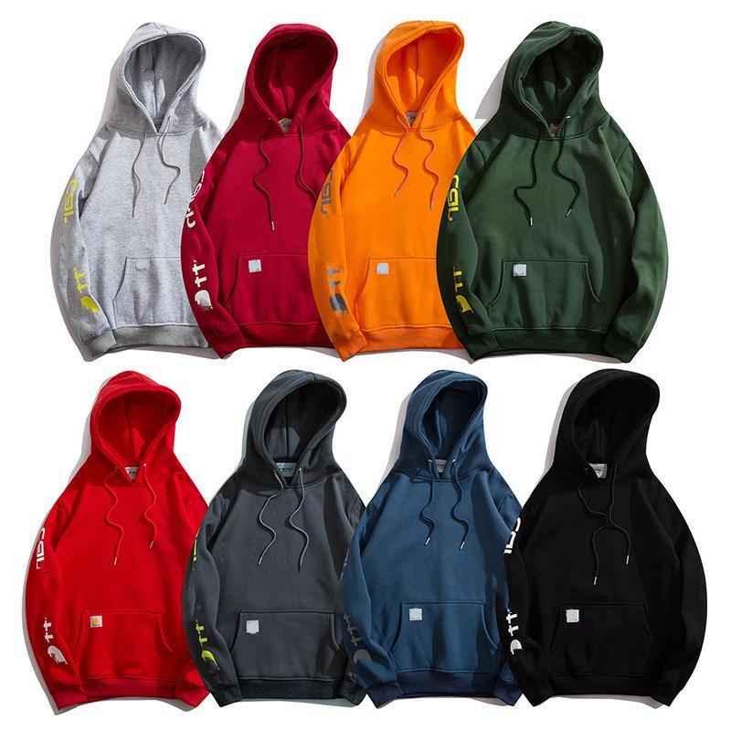 

Down jacket Mens Designers Hoodies Carhart Men woman Hoodie Long Sleeve Hooded Pullover Sweatshirts Jumpers Couple Clothing Svwvc, Orange