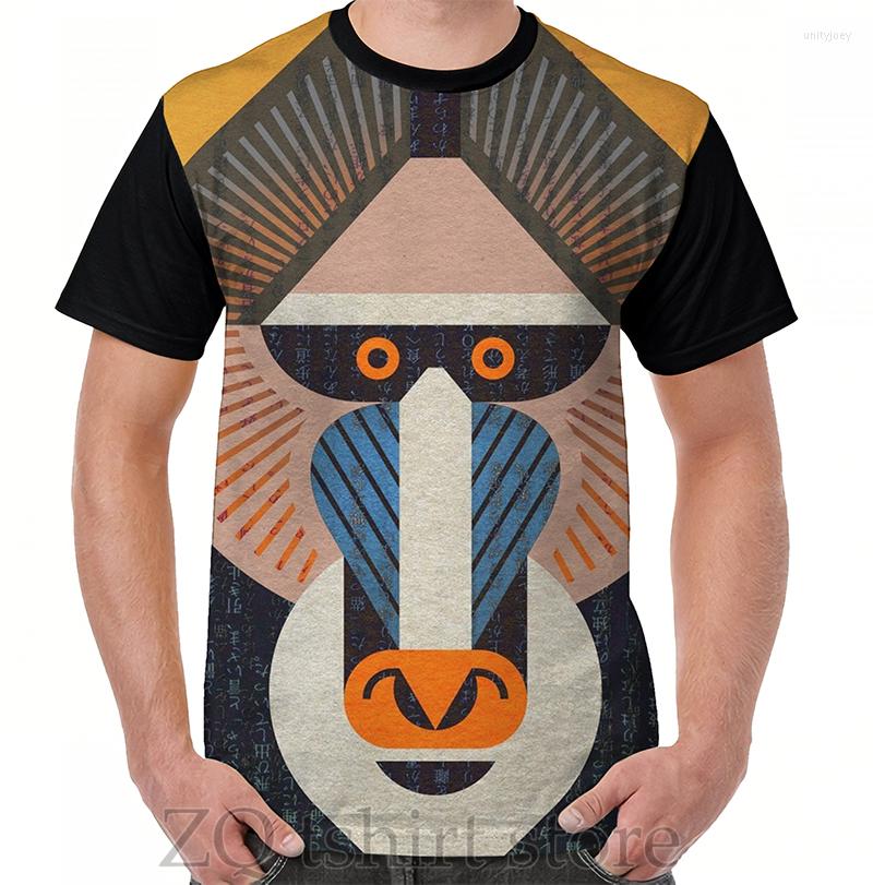 

Men' T Shirts Mandrill Graphic T-Shirt Men Tops Tee Women Shirt Funny Print O-neck Short Sleeve Tshirts