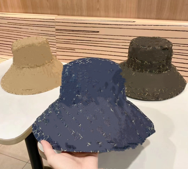 

Classic Bucket Hat Luxury Designer New Letter Jean Fisherman Hats Broad-Brimmed Hat Sun cap, Aspic