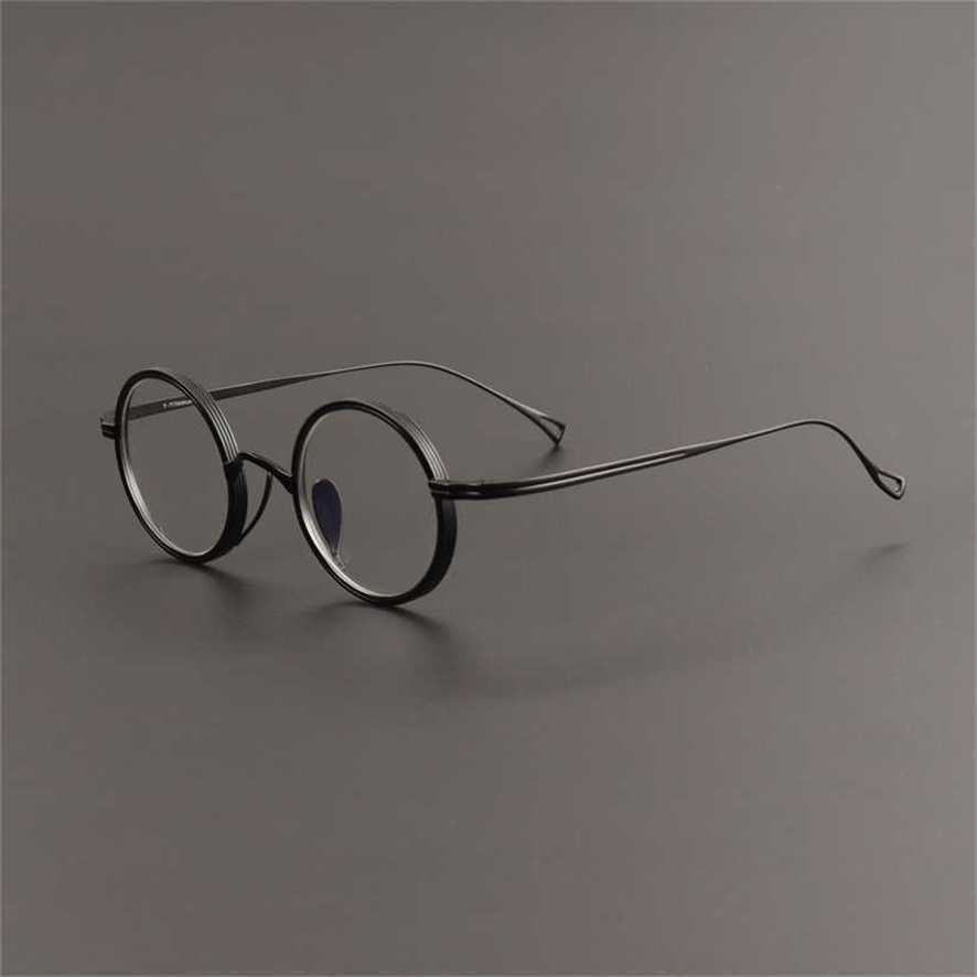 

Sunglasses 2023 new The Wannian Gui KMN122 ultra-light pure titanium glasses can be equipped with round anti-blue light frame