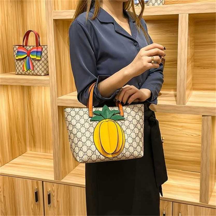 

handbag 2023 Fashion women's bag leather quality Handbag women's can be and mixed batches parent-child children's hand-held personality niche bow carry Bag, Sky blue