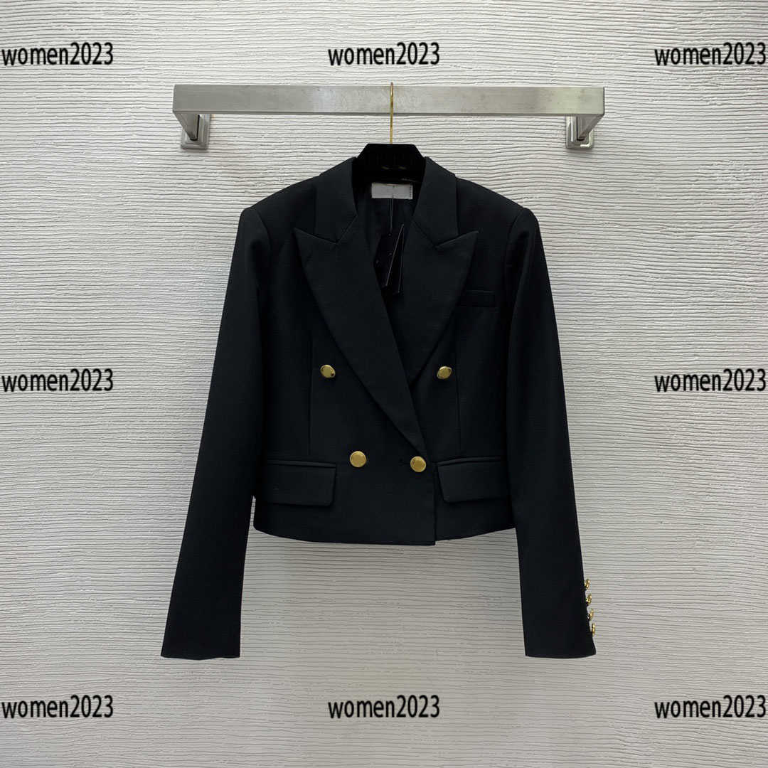 

women blazers lady suit girl jacket Size -XL Double breasted lapel loose coat grace New arrival Mar07, Multi
