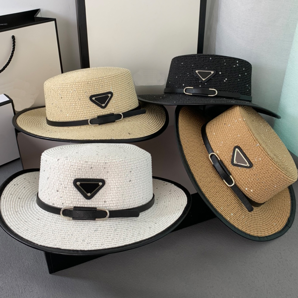 

Designer Hat Cap Men Women Hats Caps Fashion Luxury Straw Hat Wide Brim Sun Hats 4 Colors, 1#
