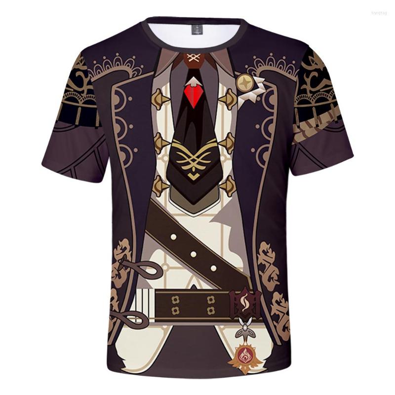 

Men's T Shirts Arrival 3D Genshin Impact Shirt Men Women Tees Summer Harajuku Hip Hop Kids Tops Casual Boys Girls Cartoon Cool T-Shirt