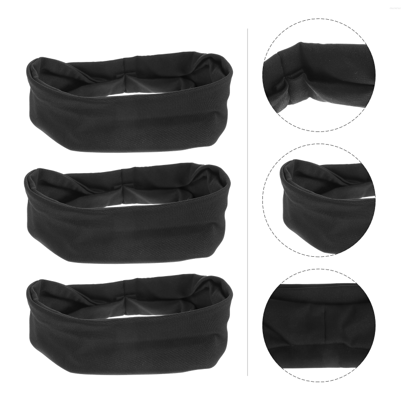 

Bandanas 3pcs Headband Premium Durable Sweatband Tool For Fitness
