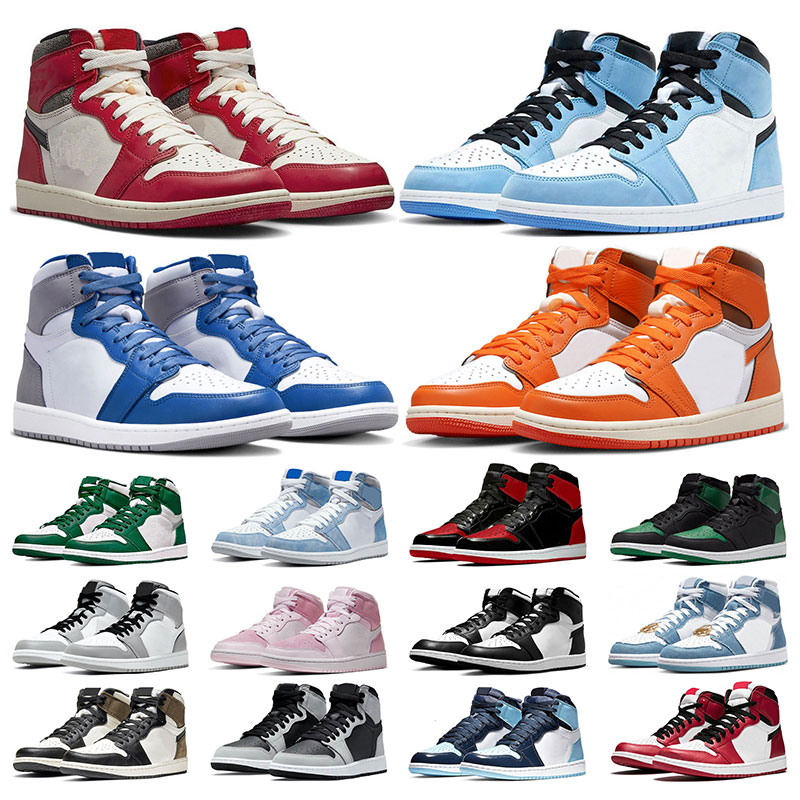 

Dark Mocha OG 1s men basketball shoes jumpman 1 Lost and Found University Blue Hyper Royal Bred Patent Chicago Fragment ports trainers women sneakers size 5.5-13, 24 36-47