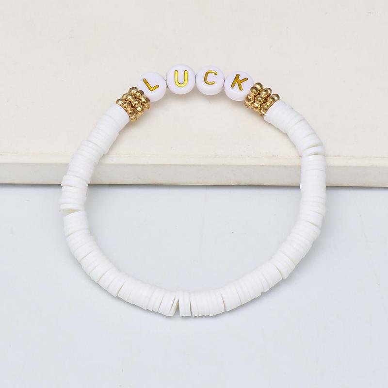 

Charm Bracelets Luck Beaded Bracelet White Clay Diy Hand Chain Wholesale Boho Cute Wedding Statement For Women 2023