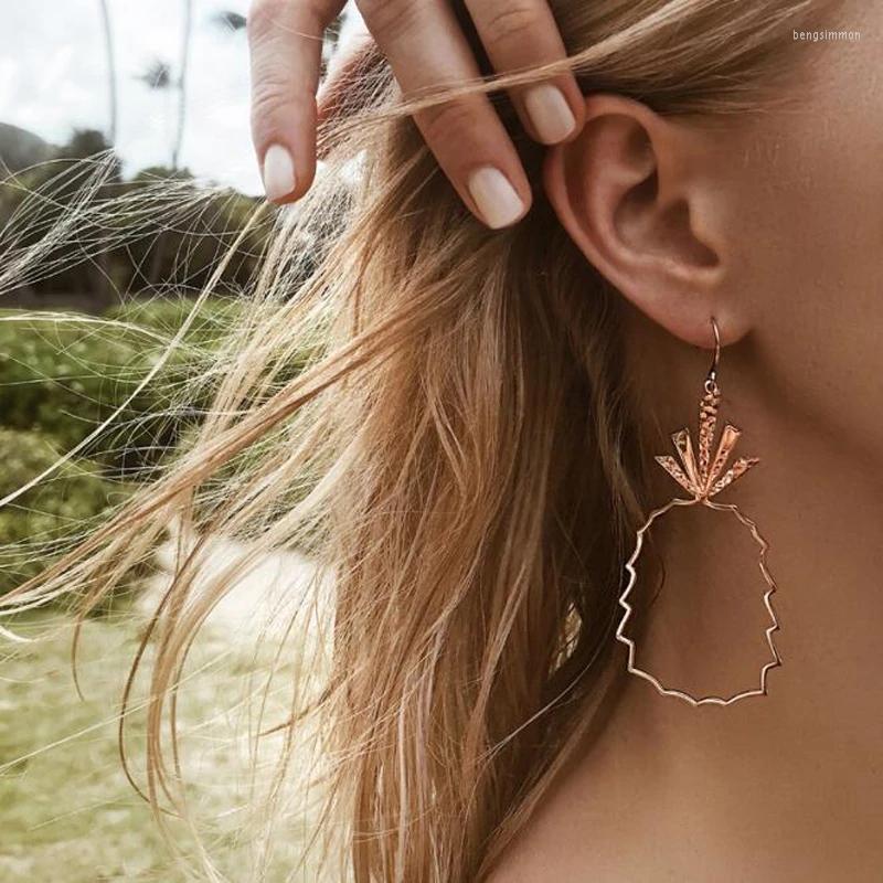 

Dangle Earrings Vintage Hollow Tree Leaf Drop For Women Girls Creativity Pineapple Geometry Metal Earring Jewelry 3966