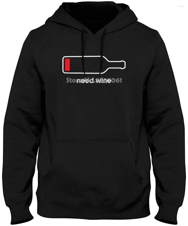 

Men's Hoodies Mens Need Wine Funny Drinking Phone BatteryFor Guys Short Sleeve Long & Sweatshirts, Women pink