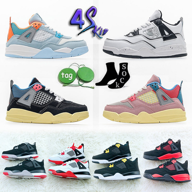 

kids Designer Air Jorda 4 Basketball Shoes IV Jumpman Men Women Jorden4s Doernbecher Midnight Navy J4 Black Cat Offs White 4s Cactus Jack