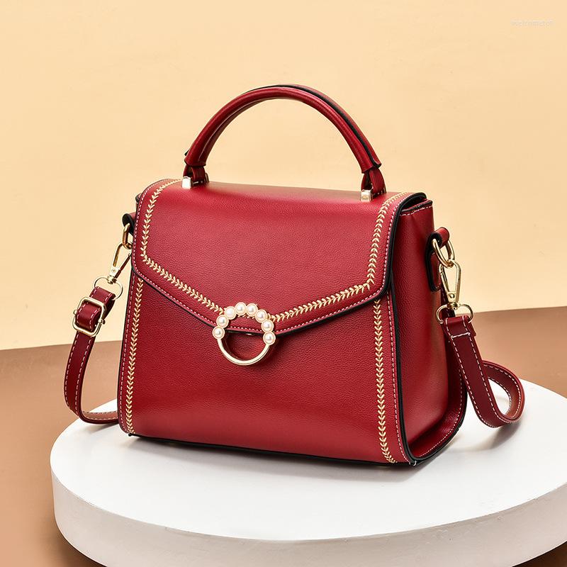 

Evening Bags Women's Handbag Embroidery Thread Shoulder Messenger Bag Fashion Simple Elegant Women, Black