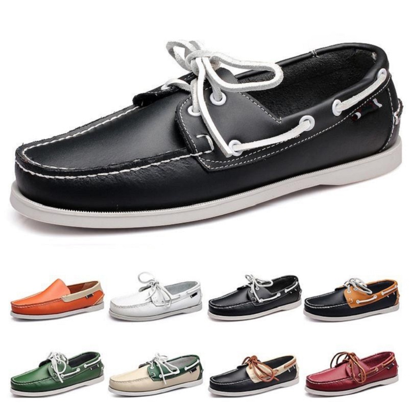 

Running Shoes Sneaker Fashion Leater White Red Black Brown Green Orange Outdoor Trainers Sports Sneakers size 38-45, Color#14