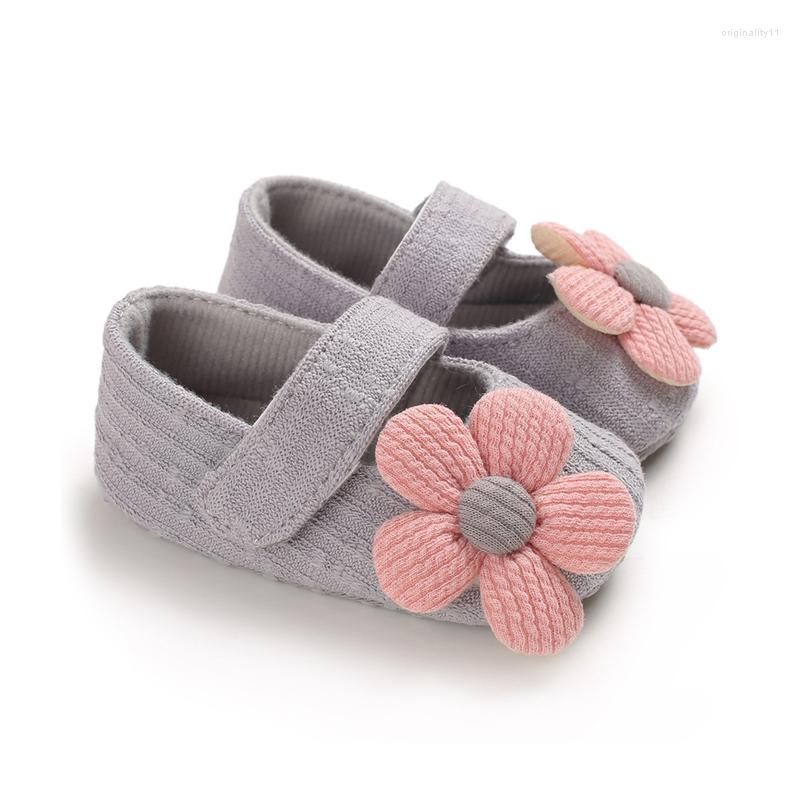 

Athletic Shoes 2023 Arrival Toddler Born Baby Boys Girls Flower Infant Cartoon Soft Sole Non-slip Cute Warm Spring, Black
