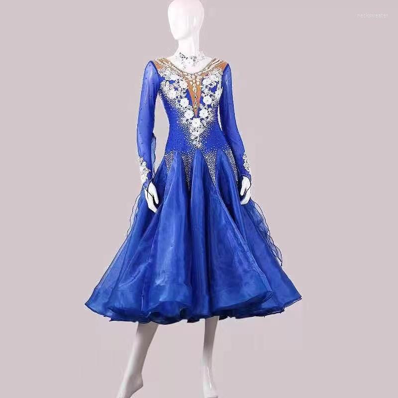 

Stage Wear Ballroom Competition Dance Dresses Women 2023 Performances Waltz Skirt Adult Standard Dancing Dress, Other color