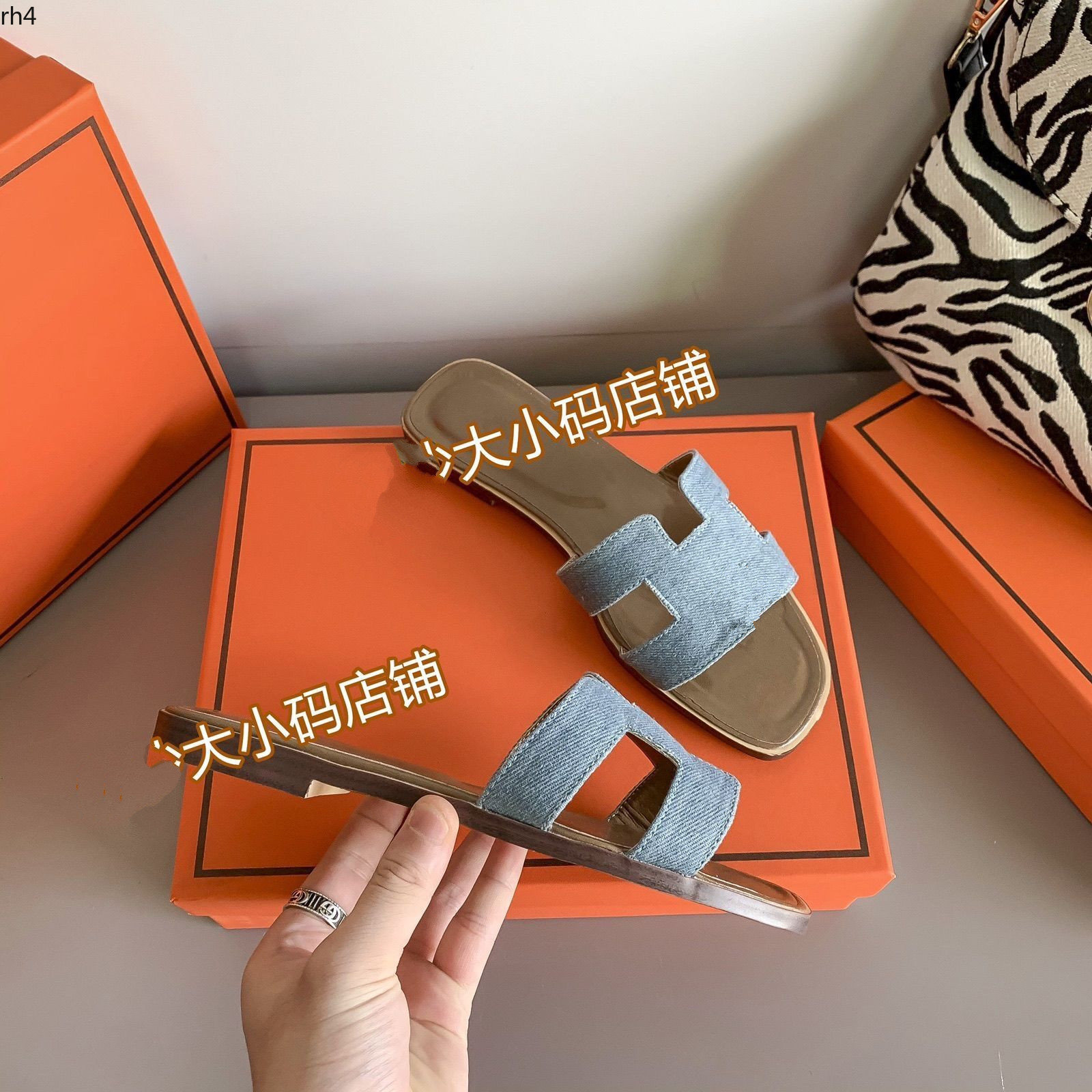 

H Womens Summer Sandals Beach Slide Slippers Crocodile Skin Leather Flip Flops Sexy Heels Ladies Sandali Fashion Designs Orange Scuffs Shoes MKJKMJ rh40000002, 10