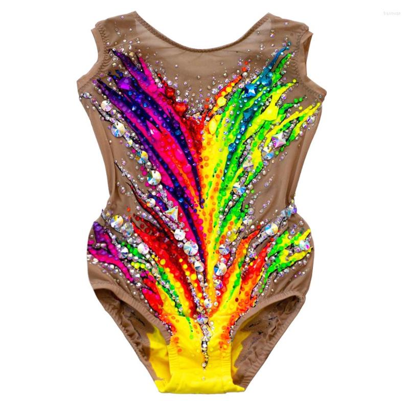 

Stage Wear Fancy Performance Clothing Children's Competition Female Professional Performing Arts Gymnastics, Multi