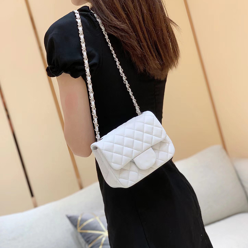 

ACE Factory Top Quality Designer Mini Flap Bags 17CM Luxury Cross Body Bag A35200 Lambskin Shoulder Bag With Box C006